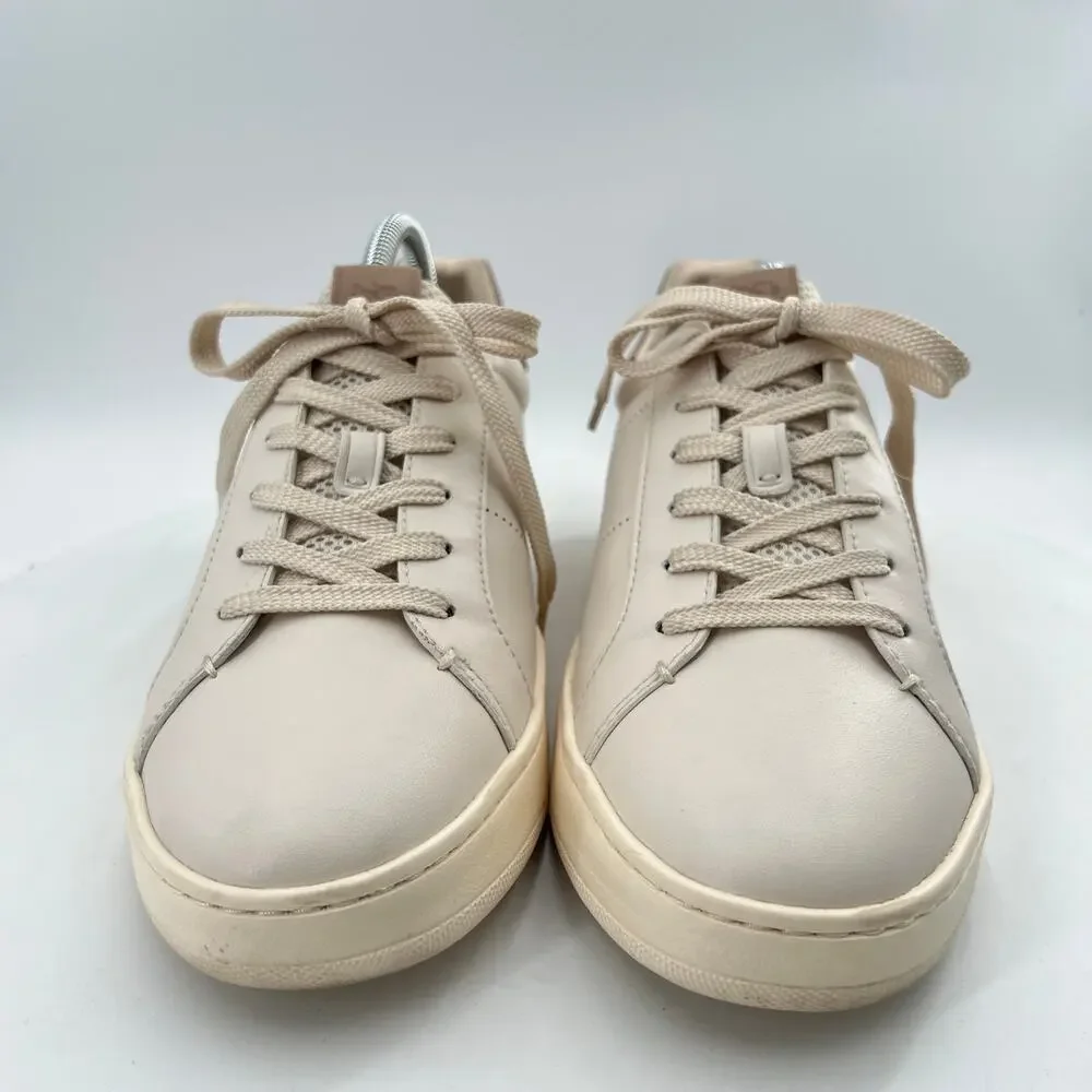 Coach Women’s Lowline Low Top Nude/Cream Sneaker Shoes Size 10B